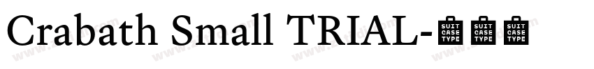 Crabath Small TRIAL字体转换